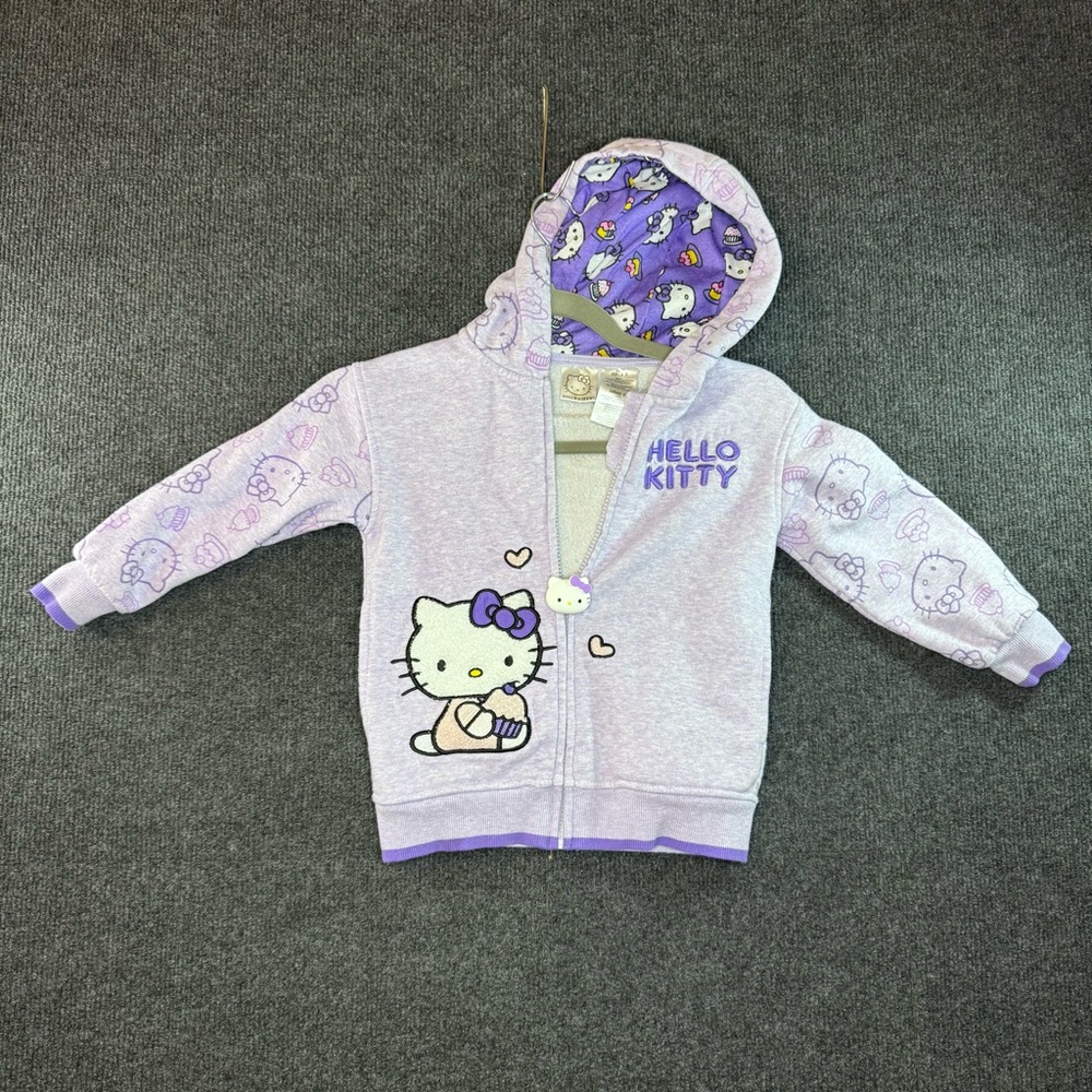 (SOLD) Hello Kitty Purple Kids Jacket